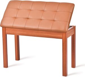 Our Take: Cozy Duet Piano Bench with Hidden Storage